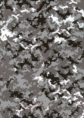 Print Fabric Camo Digital Grey