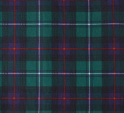 Print Fabric Plaid Green