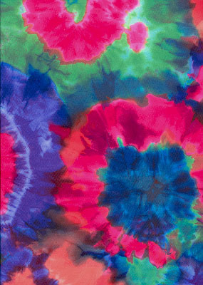 Print Fabric Purple Tie Dye
