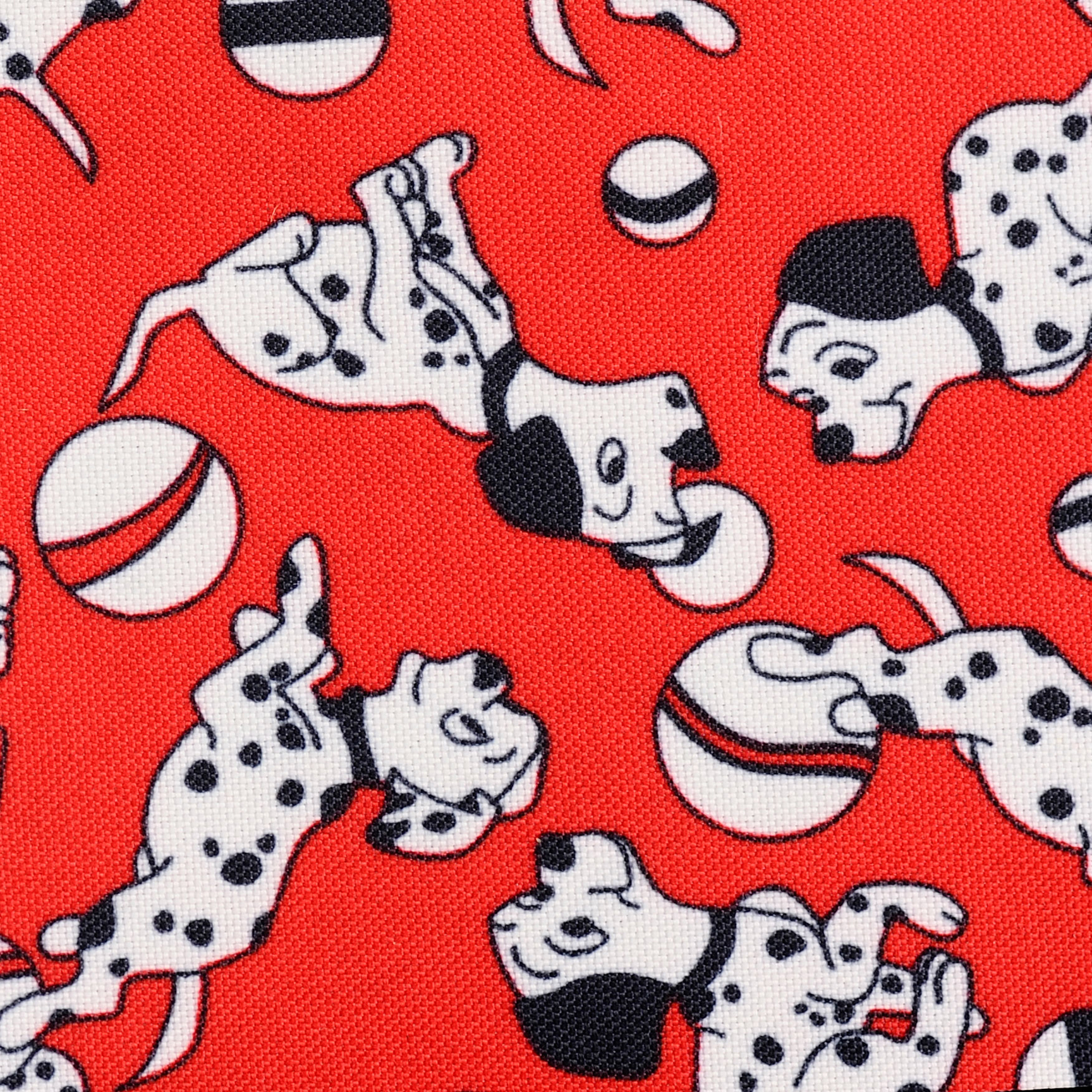 Print Fabric Red Dalmatian