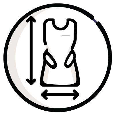 Apron Features: Custom fitting available