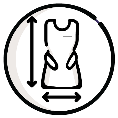 Apron Features: custom fitting available