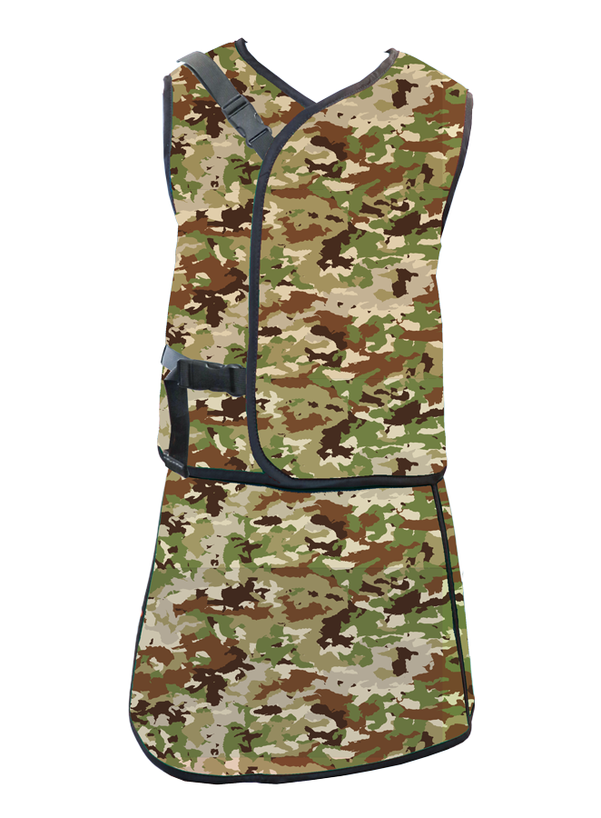 Limited Edition Apron Fabric - Green and Brown Camo