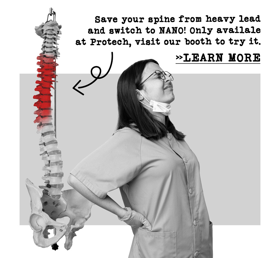 Save your spine with NANO, lead free radiation safety apparel