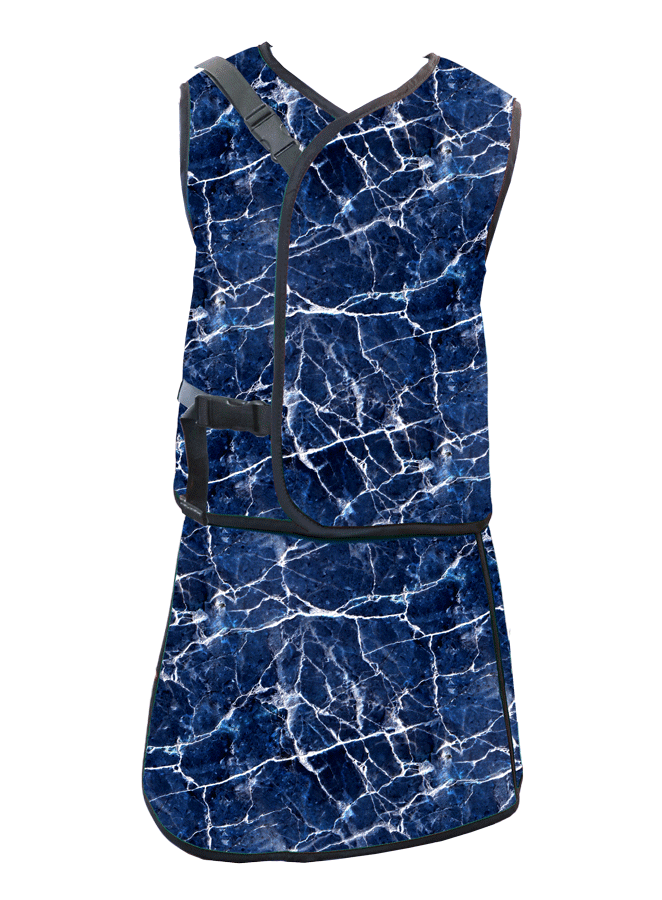Limited Edition Apron Fabric - Blue Marble