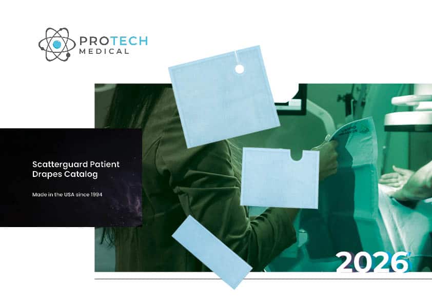 Protech Medical patient drapes catalog cover featuring sterile drapes for medical procedures.