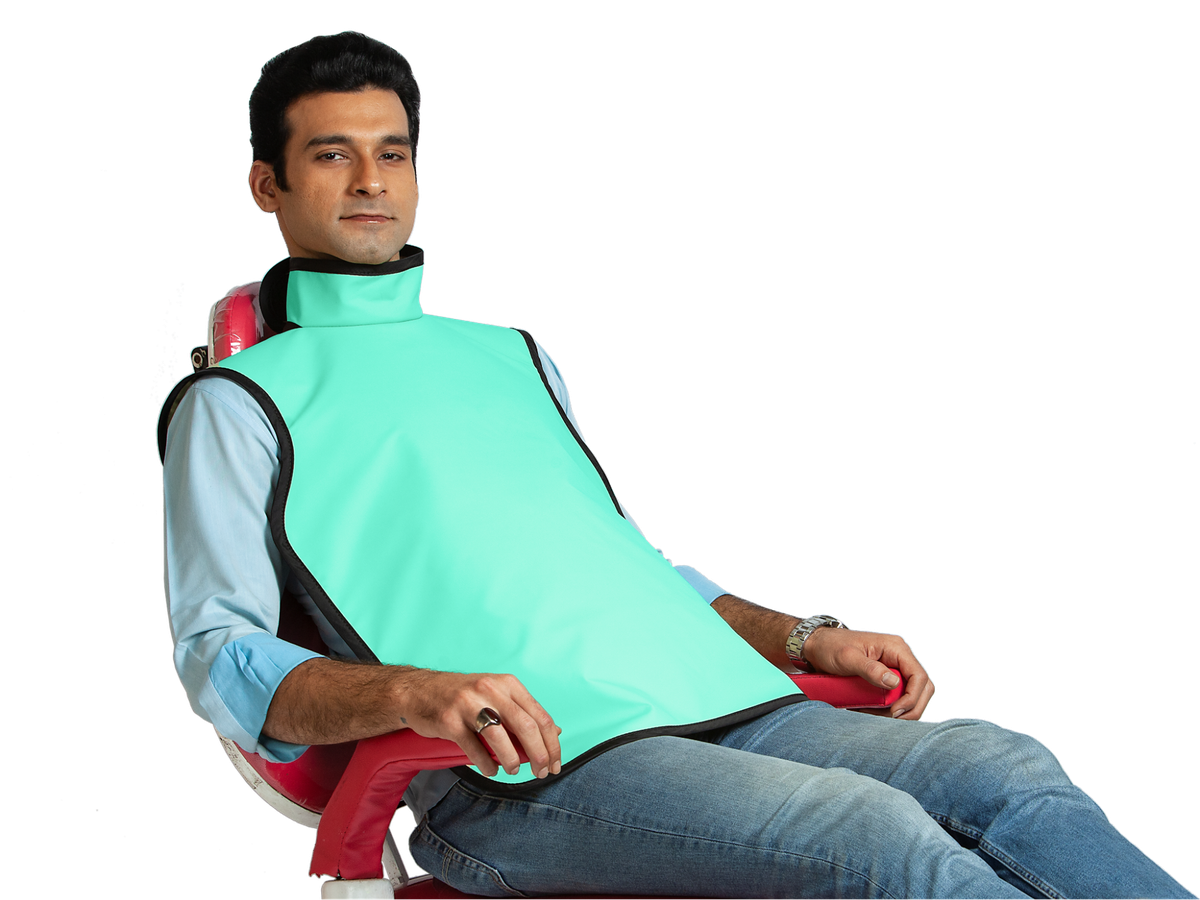 diagram of an x-ray thyroid shield collar